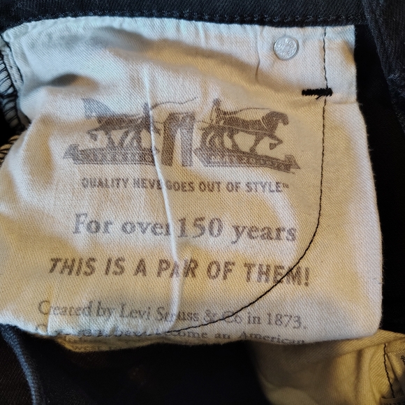 Levi's Black Skinny Jeans Sleek Fit - Picture 6 of 6